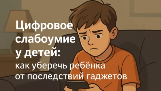 Цифровое слабоумие у детей: как уберечь ребёнка от последствий гаджетов
