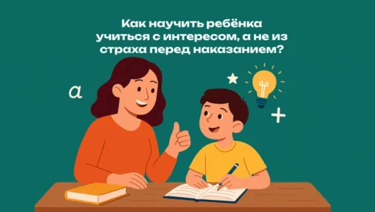 Как научить ребёнка учиться с интересом, а не из страха перед наказанием?