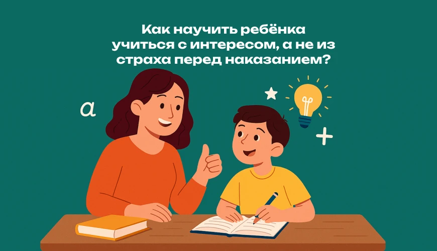 Как научить ребёнка учиться с интересом, а не из страха перед наказанием?